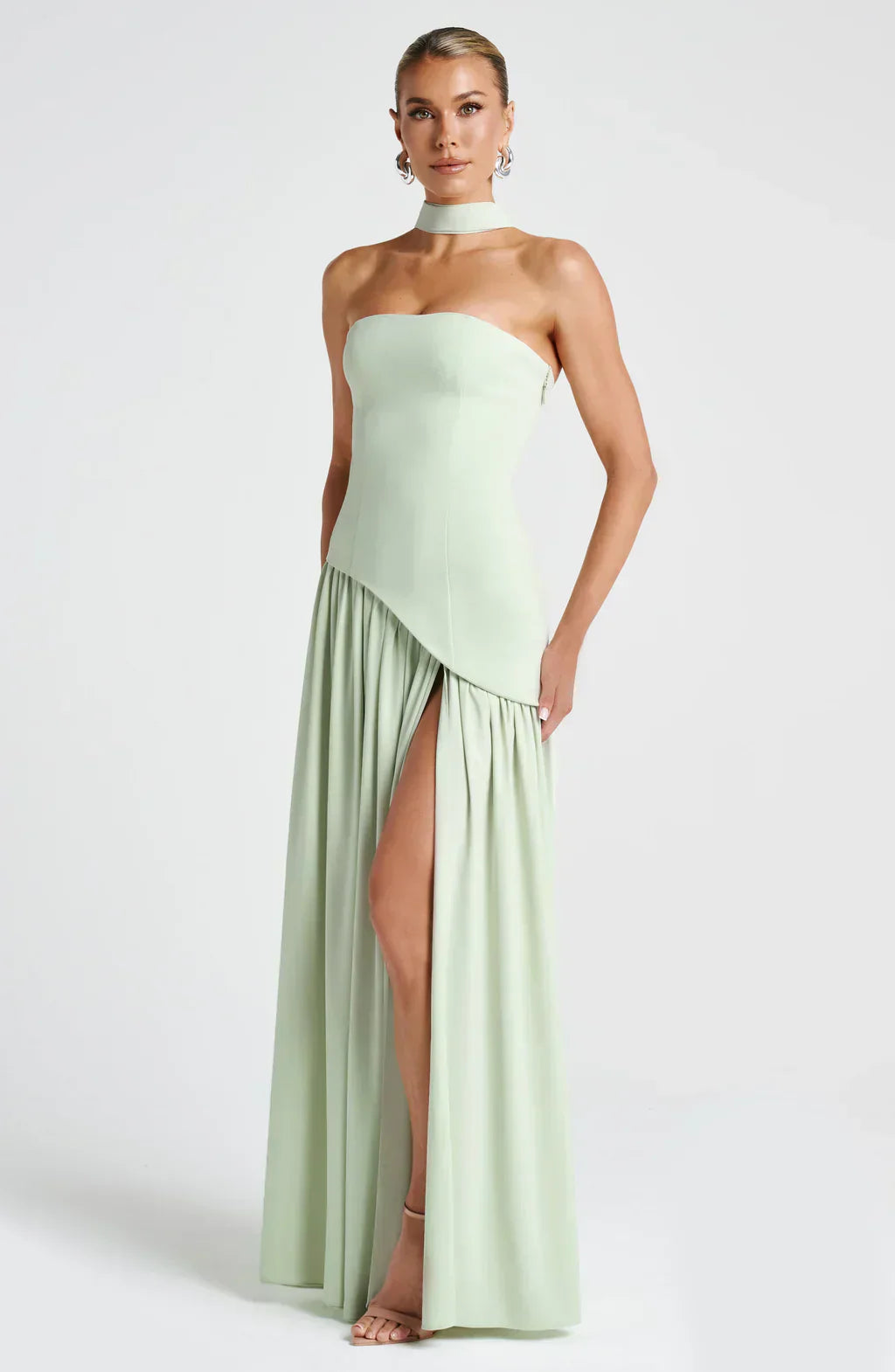 Clara | Women Wedding Guest Asymmetric Maxi Dress