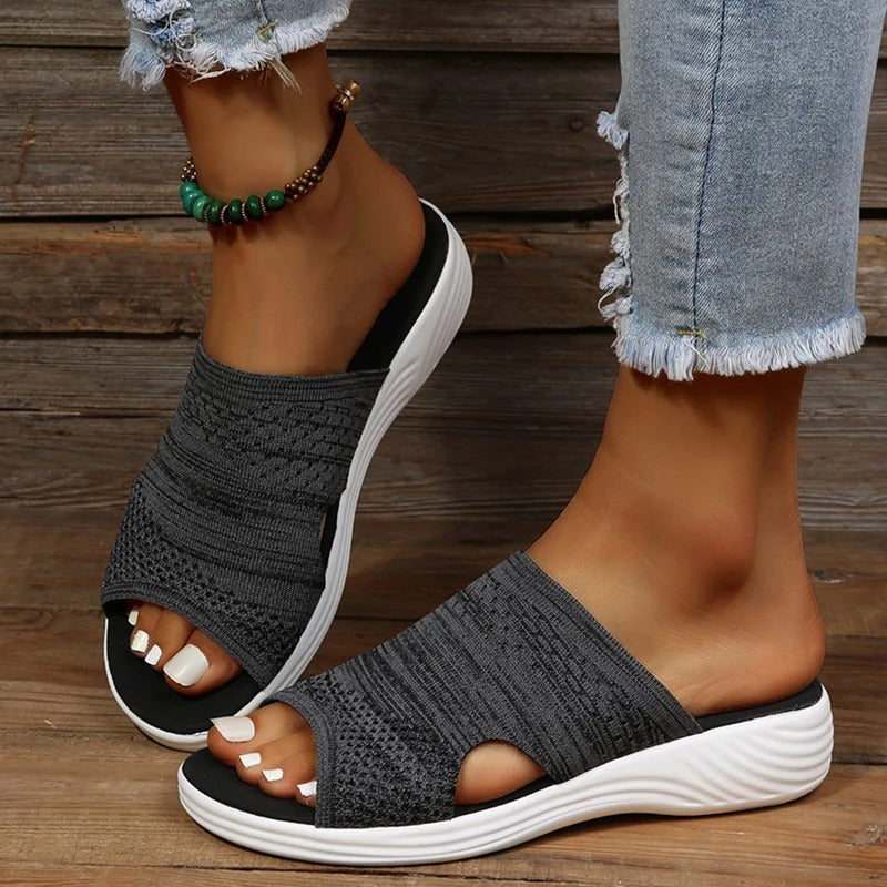 Marie | Womens Orthopedic Slip On Slide Sandals