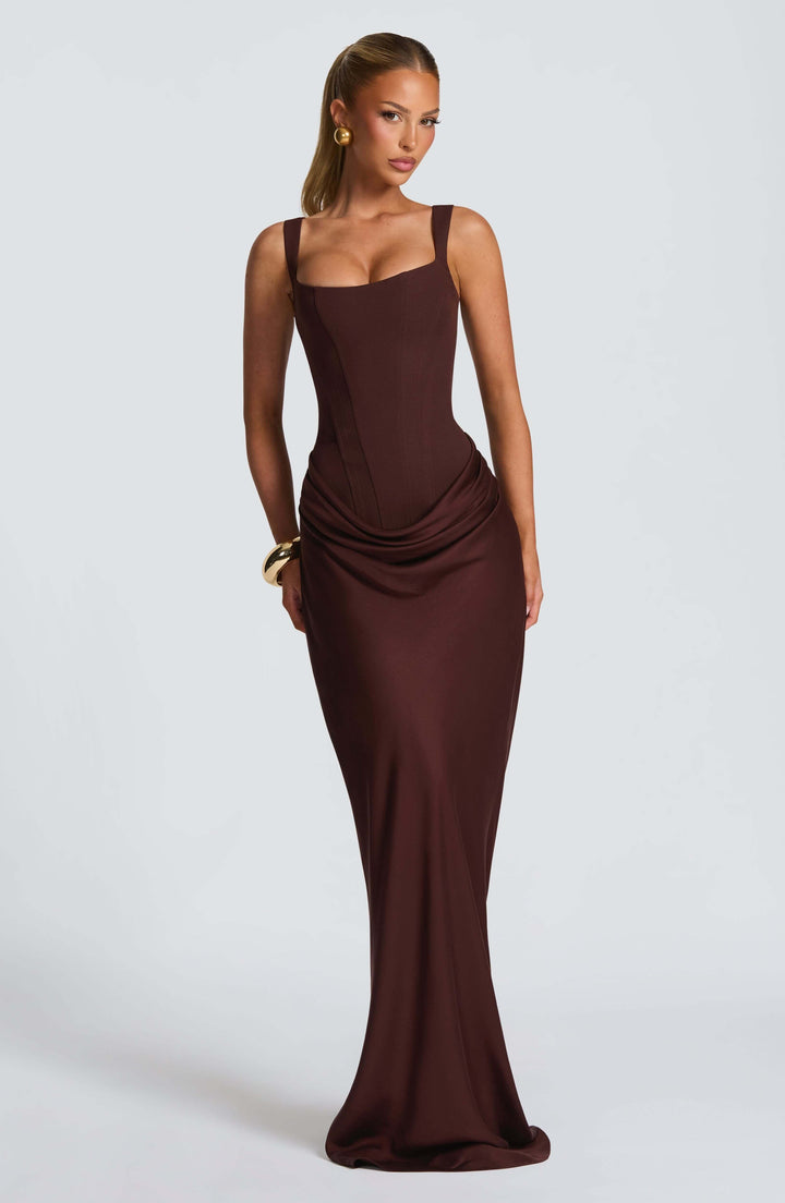 Blair | Women's Sleeveless Bodycon Maxi Wedding Guest Dress