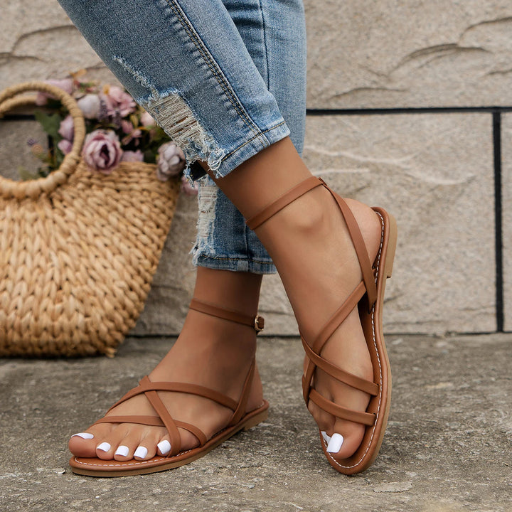 Caroline | Women's Strappy Flat Orthopedic Casual Sandals