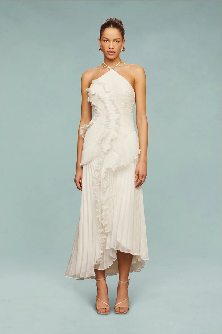 Ava | Women's One Shoulder Maxi Wedding Guest Dress