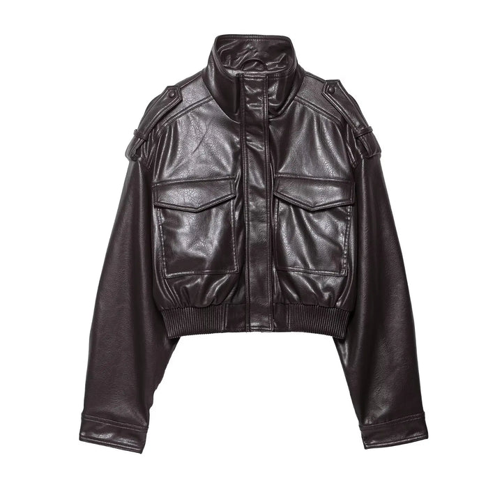 Chloe | Women's Zip Up Biker Style Jacket